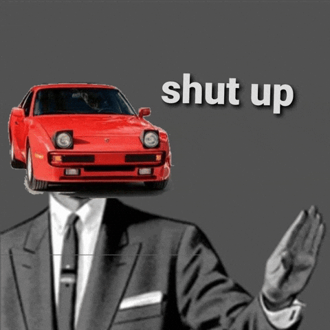 Porsche Shut Up GIF