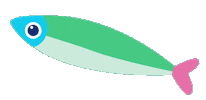 Fish Colours Sticker by Kolding Kommune