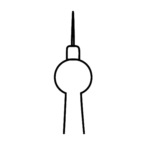 Berlin Sticker by Haebmau