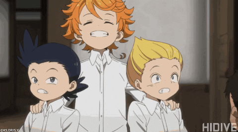 The kids from The Promised Neverland