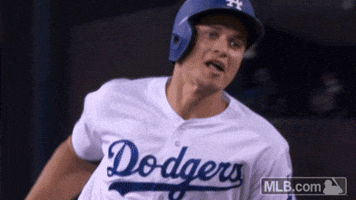 los angeles dodgers smile GIF by MLB