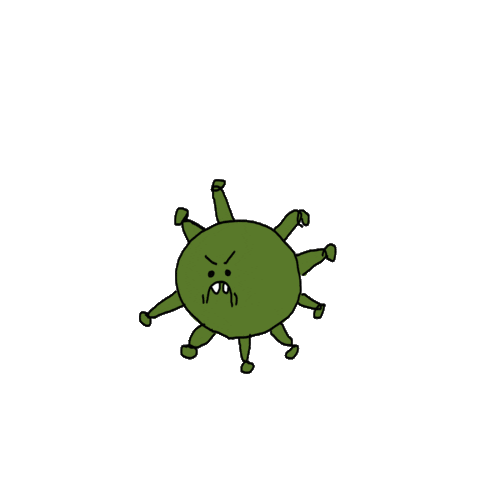 Animation Virus Sticker
