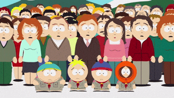 Animated GIF from South Park's 'Cripple Fight' episode 2, showcasing a snippet of the iconic brawl.