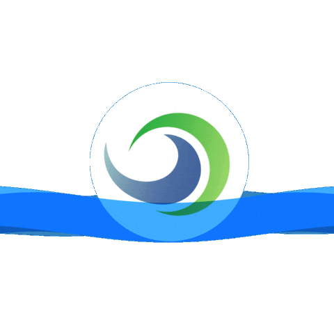 Wellen Sticker by Abwasserverband Welser Heide