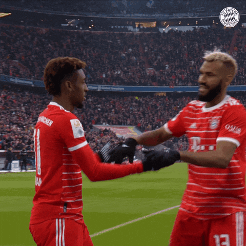 Choupo Moting Hug GIF by FC Bayern Munich