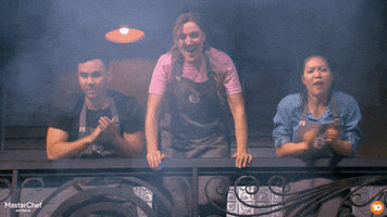 Excited Clapping GIF by MasterChefAU