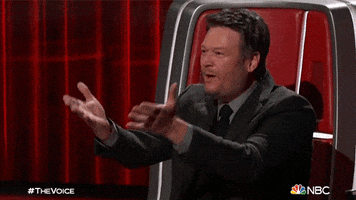 Excited Blake Shelton GIF by The Voice