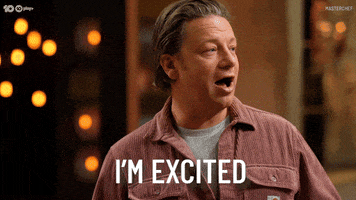 Excited Jamie Oliver GIF by MasterChefAU