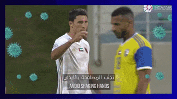 Shake Hands Corona GIF by The Arabian Gulf League