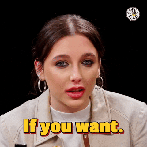 Hot Ones Emma Chamberlain GIF by First We Feast