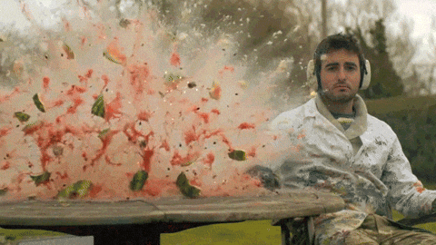 watermelon exploding reversed