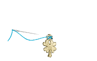 Gold Sew Sticker by Carolina Bucci