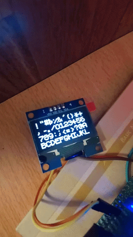 Oled Screen Display 128 64 Axoloti Tiar Stm32 I2C GIF