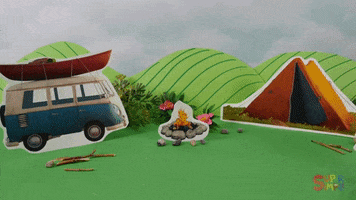 Camping Hit The Road GIF by Super Simple
