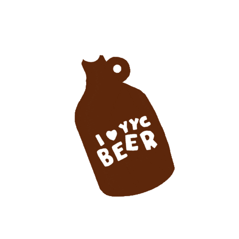 Beer Growler Sticker by Tourism Calgary