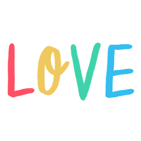 Rainbow Love Sticker by Ana Luciano