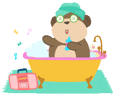 Relax Bath Sticker by Perezópolis