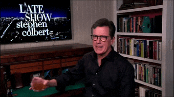 Stephen Colbert Drink GIF by The Late Show With Stephen Colbert