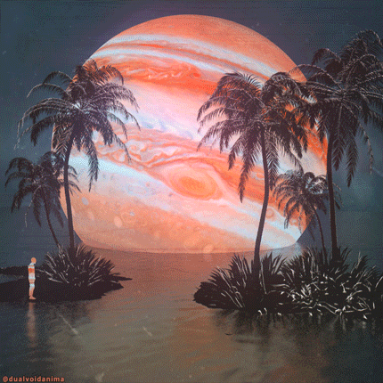 Tropical Island Art GIF by dualvoidanima