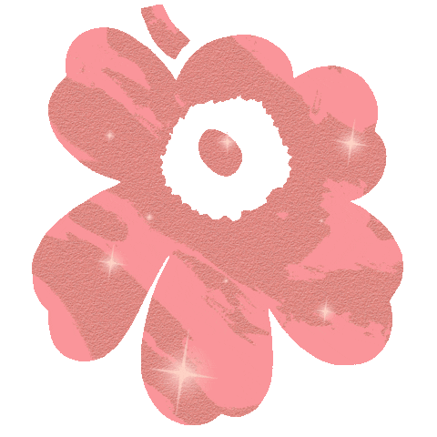 Pink Flower Sticker by Marimekko