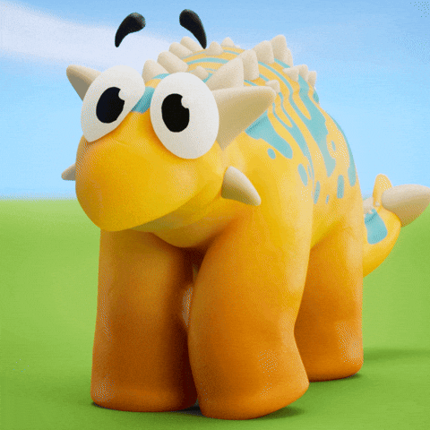 You Think Smile GIF by Claynosaurz