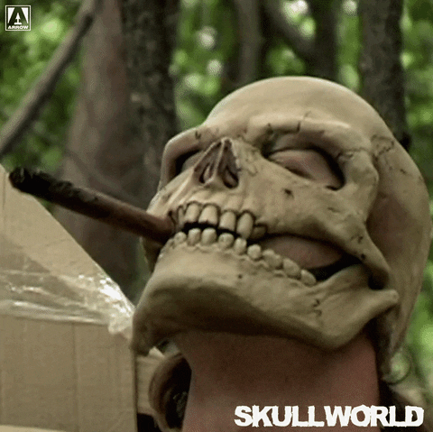 Happy Skull Man GIF by Arrow Video