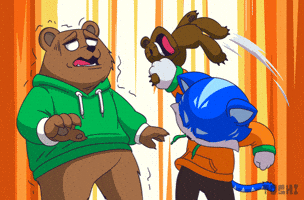 Scared Fight GIF by Toshithecat