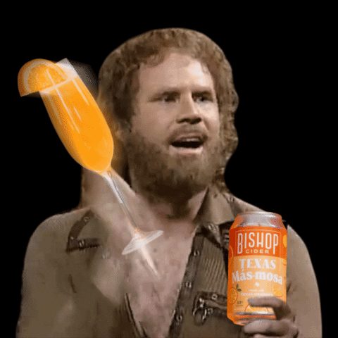 BishopCider beer cocktail champagne will ferrell GIF