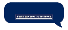 Ben's General Food Store Sticker
