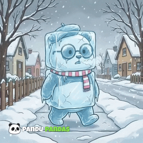 Snow Freezing GIF by Pandu Pandas