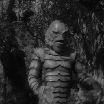 creature from the black lagoon horror movies GIF by absurdnoise