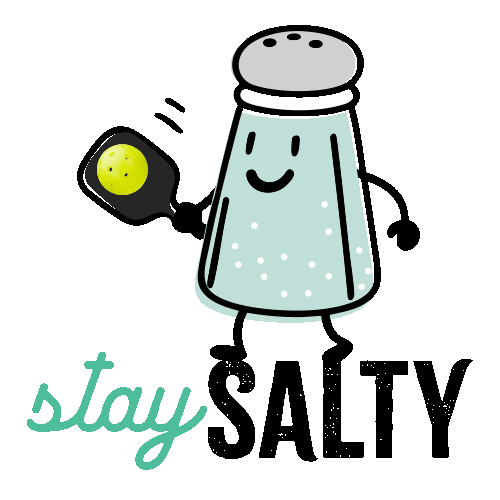 Pickleball Stay Salty Sticker by Salty Pickles Pod