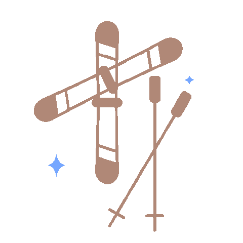 Ski Mountain Sticker by Nicolaus Tour