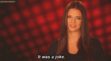 Kendall Jenner Joke GIF