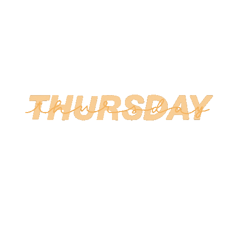 Thursday Weekday Sticker