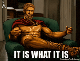 Shrugging It Is What It Is GIF by Stoicism