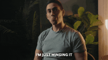 Winging It GIF by 43 Clicks North