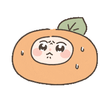Happy Orange Sticker