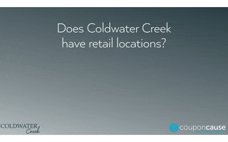 Coldwater Creek Faq GIF by Coupon Cause