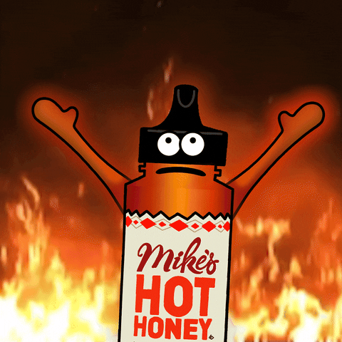 Angry On Fire GIF by Mike's Hot Honey