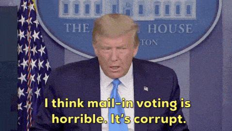 Donald Trump Vote By Mail Gif By Giphy News Find Share On Giphy