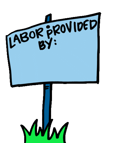 Labor Provided By Sticker