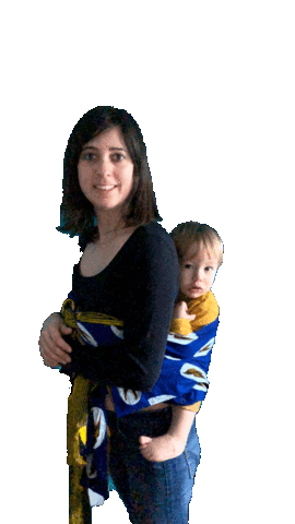 Babywearing Portage Sticker by Bud & Blossom Slings