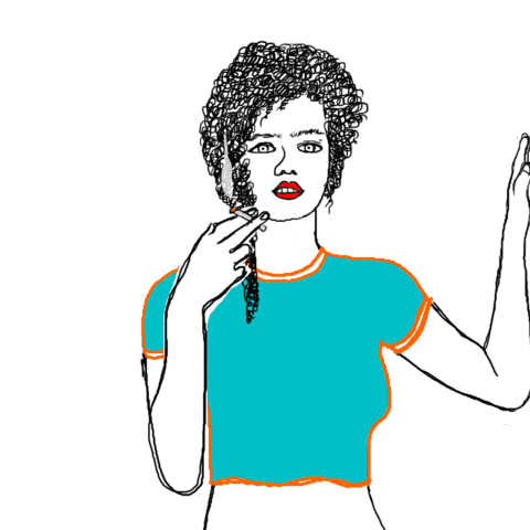 Fire Woman Sticker