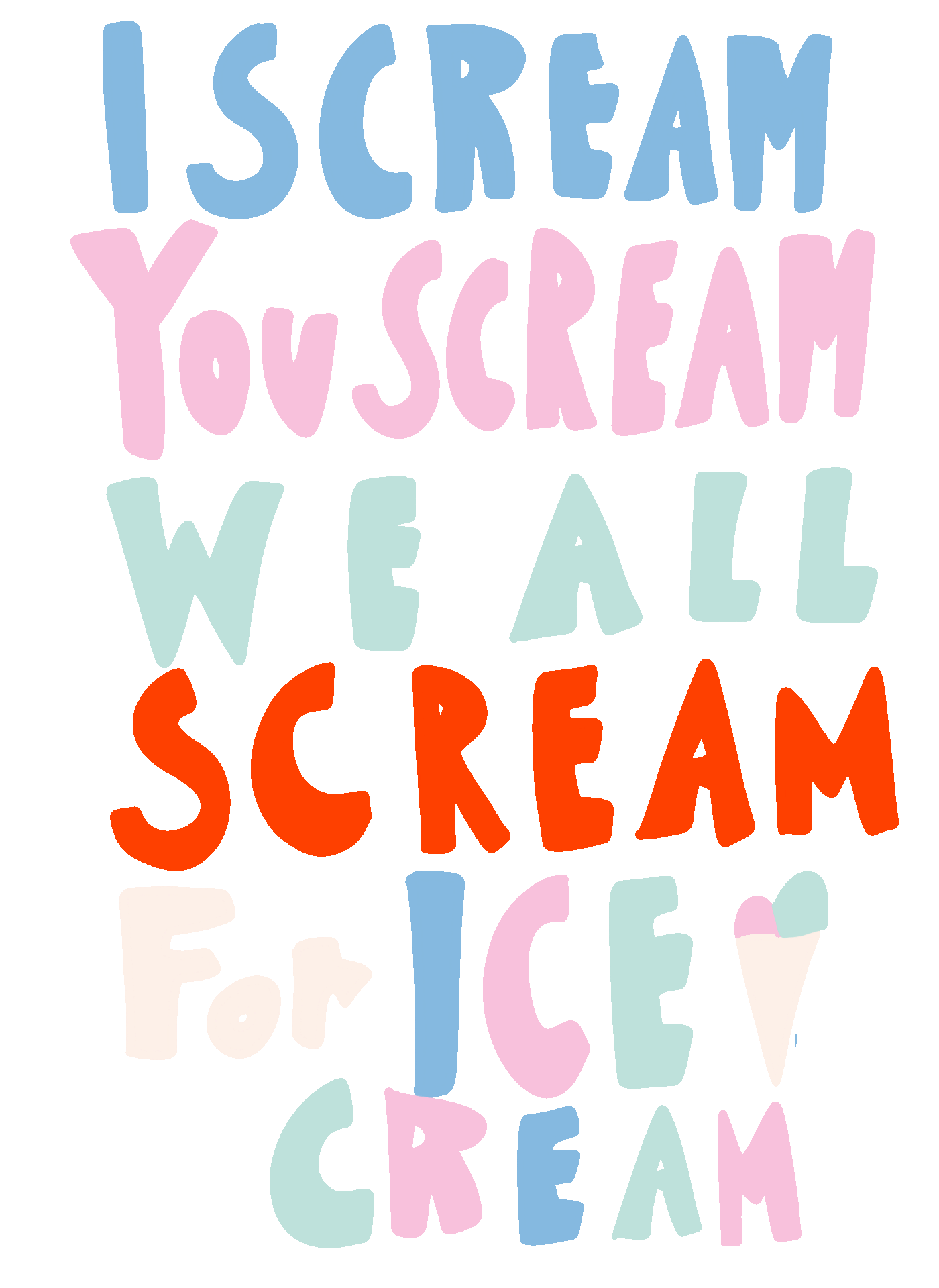 I Scream You Scream We All Scream For Ice Cream Barbsiegraphy Sticker For Ios And Android Giphy