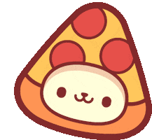 Cat Pizza Sticker by Piffle
