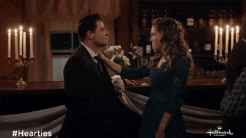 Pascale Hutton Kiss GIF by Hallmark Channel