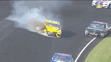 Racing Crash GIF by NASCAR