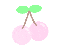 Cherry さくらんぼ Sticker By Larme
