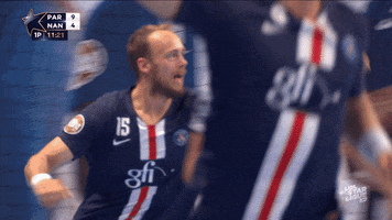 Happy Toft Hansen GIF by Paris Saint-Germain Handball